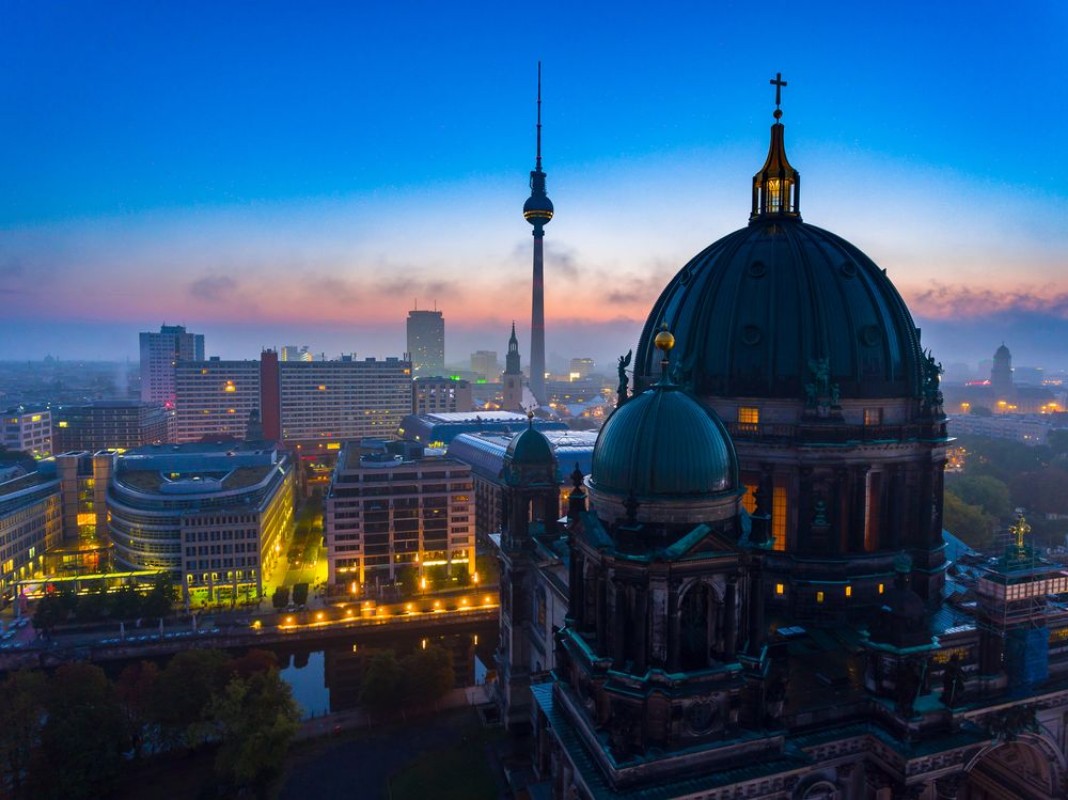 Afbeeldingen van Berlin-Sonnenaufgang Berliner Dom