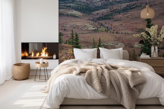 Imagem de Alaska tundra alive in fall season