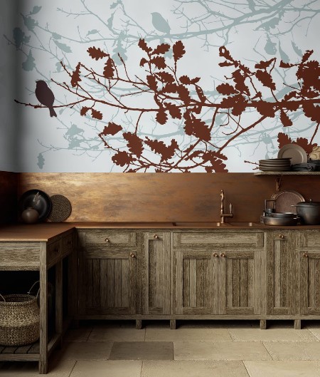 Picture of Oak branches in the autumn