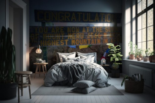 Afbeeldingen van Summit sign on Mount Meru in Arusha National Park