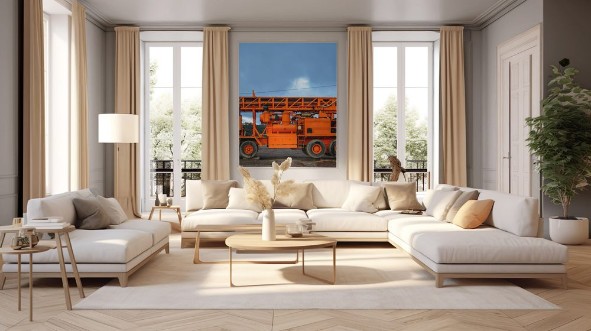 Picture of Industrial truck used in mining  Puertollano Spain