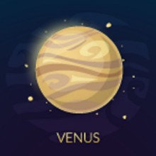 Bild vun The planet Venus vector illustration