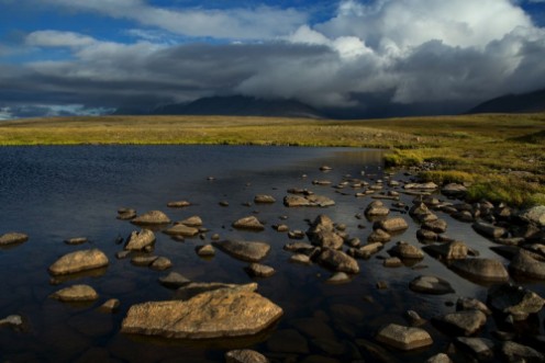 Picture of Cold tundra in the polar mountains Polar Urals Russia