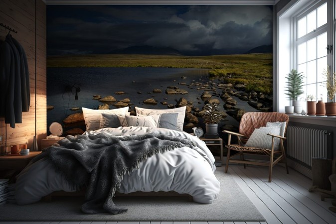 Imagem de Cold tundra in the polar mountains Polar Urals Russia