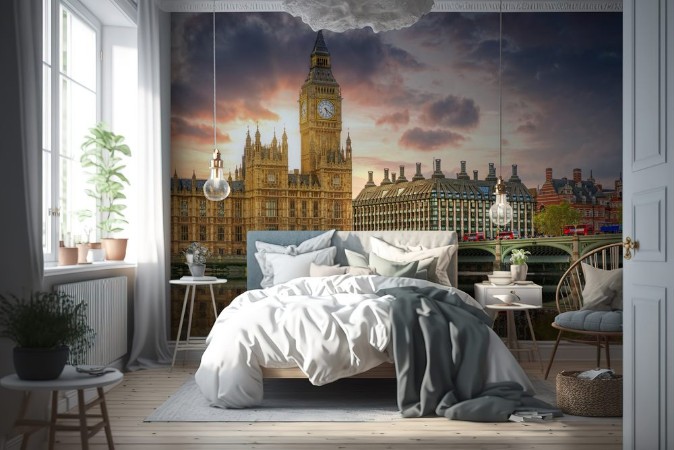 Afbeeldingen van Big Ben and the Palace of Westminster in London UK