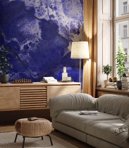 Afbeeldingen van Dark blue jasper texture closeup