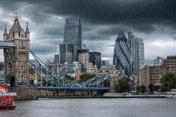 Afbeeldingen van Tower Bridge in the Rain