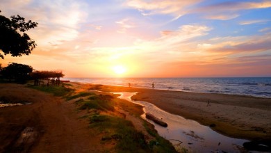Afbeeldingen van Sunset at Corozal Honduras