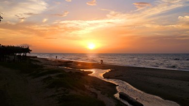 Afbeeldingen van Sunset at Corozal Honduras