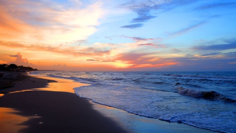 Picture of Solnedgang ved Corozal Honduras