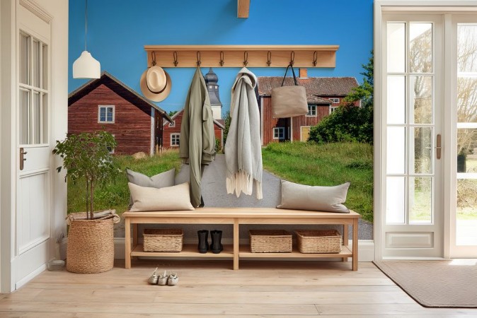 Picture of Regna a partly deserted village in the countryside of Ostergotland during summer in Sweden