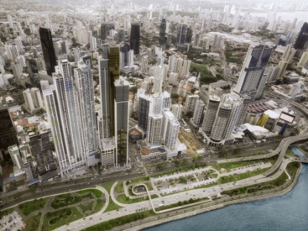 Afbeeldingen van Aerial view of Panama City Panama