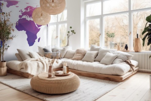 Afbeeldingen van Polygonal world  map