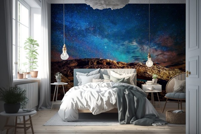 Afbeeldingen van MiIlky Way over Mesa Arch