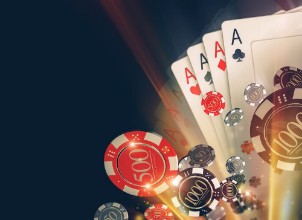 Bild von Casino Poker Chips Backdrop