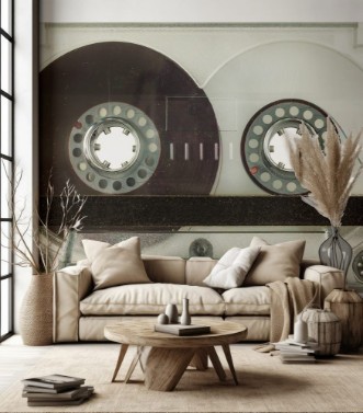 Picture of Transparent audio compact cassette isolated on white