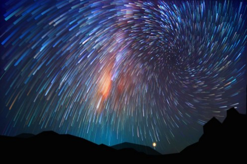 Bild på Milky way on hill