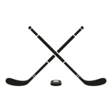 Picture of Hockey icon Simple illustration of hockey vector icon for web