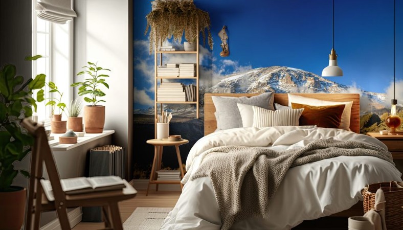 Afbeeldingen van Stunning evening view of Kibo with Uhuru Peak 5895m amsl highest mountain in Africa at Mount KilimanjaroKilimanjaro National Parkseen from Karanga Camp at 3995m amsl Snow and glaciers on summit