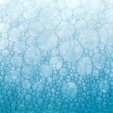 Bild von Foam texture blue background