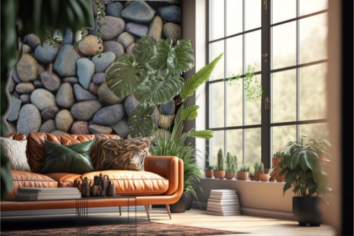 Afbeeldingen van Natural colorful stone on the beach outdoor day light