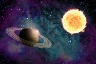 Afbeeldingen van Sun Starscape 3D Illustration