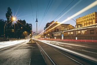 Bild på Evening Glow around Prenzlauer Berg - Berlin