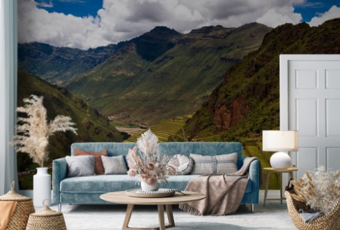 Afbeeldingen van Inca ruins in Pisac near Cuzco in Peru Pisac is located in the Sacred Valley Concept for travel in South America