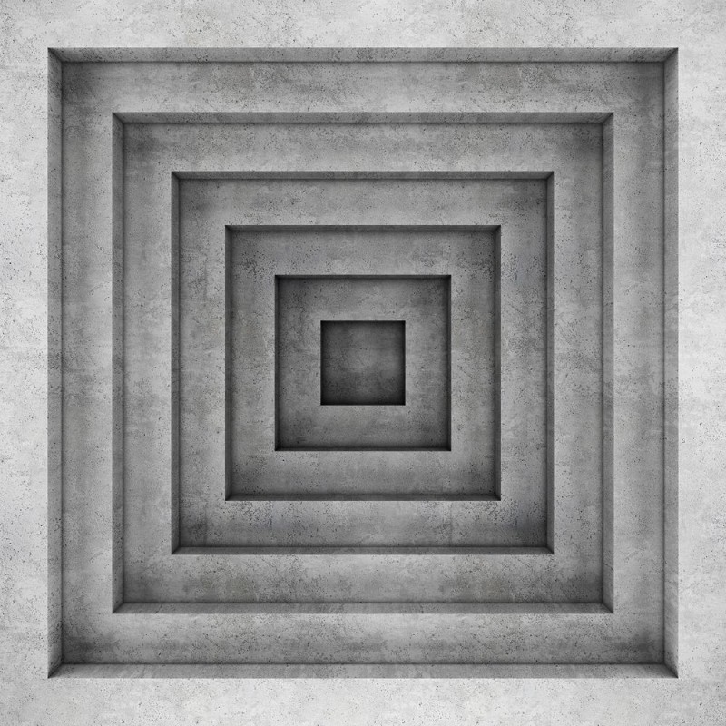 Picture of Geometric concrete background 3D rendering