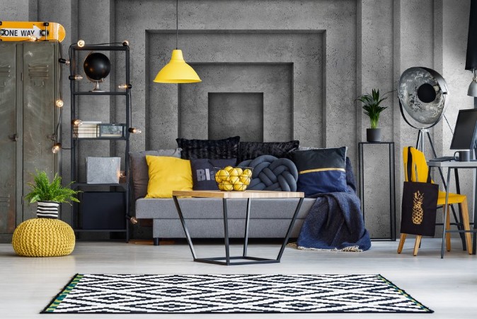 Kép Geometric concrete background 3D rendering