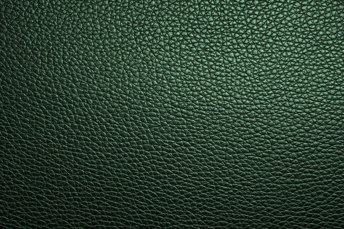 Picture of Green leather texture or leather background Leather sheet for making leather bag leather jacket furniture and other Abstract leather pattern for design with copy space for text or image