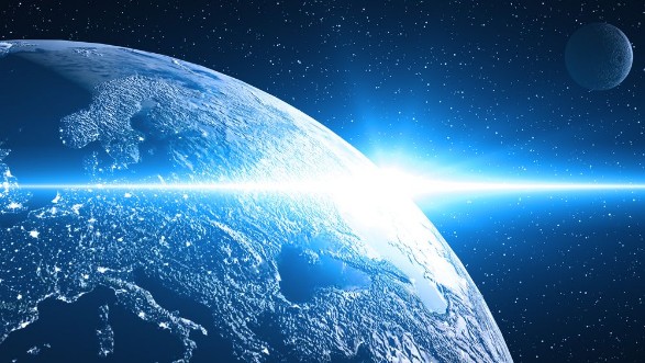 Picture of Planet Earth in spaceGlobe in galaxy Elements of this image furnished by NASA