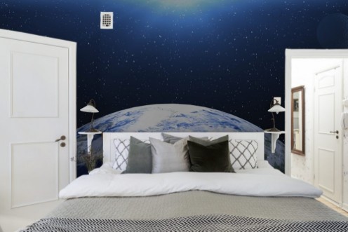 Picture of Planet Earth in spaceGlobe in galaxy Elements of this image furnished by NASA