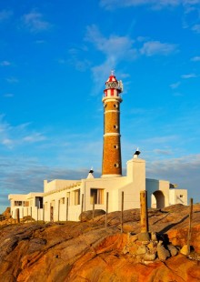 Afbeeldingen van Uruguay Rocha Department View of the lighthouse in Cabo Polonio