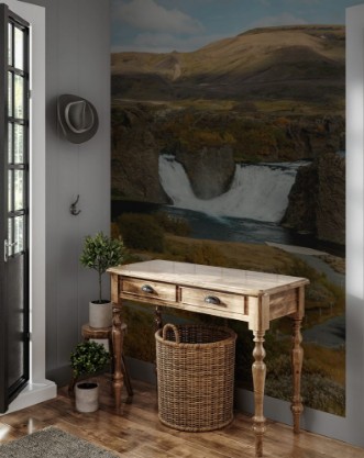 Afbeeldingen van Thjorsardalur Waterfall in Iceland