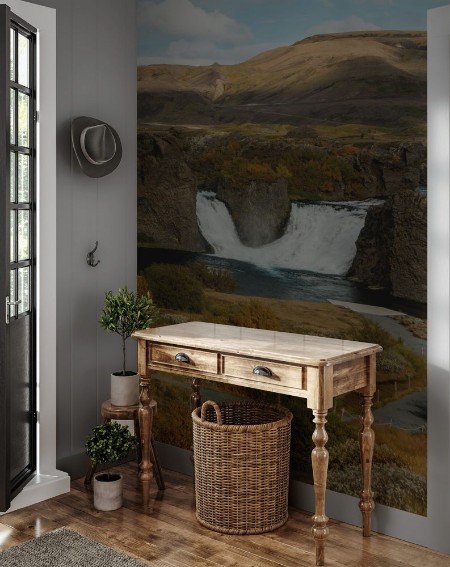 Picture of Thjorsardalur Waterfall in Iceland