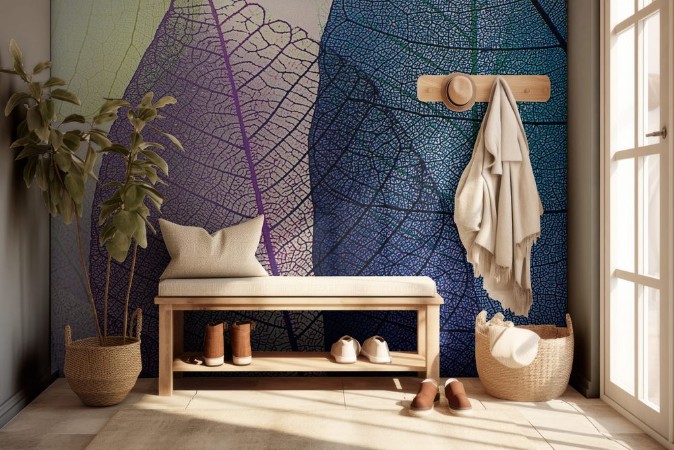 Bild på Tile transparent leaves