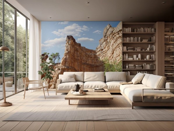 Picture of View of nice giant rock in  national park 