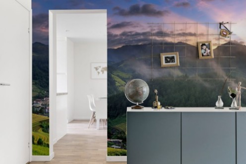 Picture of Mu cang chai in town at sunrise