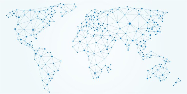 Picture of Polygonal world map