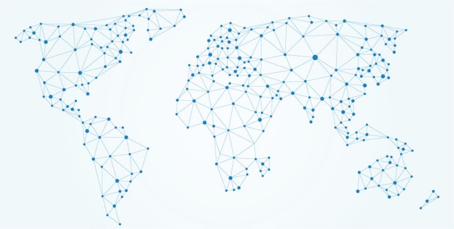 Picture of Polygonal world map