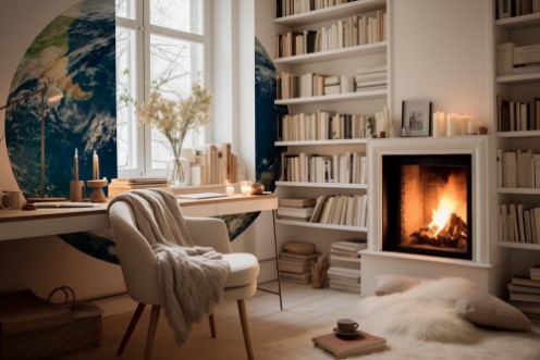 Bild på Planet Earth with clouds Antartide - Pianeta Terra con nuvole Antartide