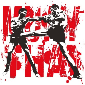 Thai boxing  photowallpaper Scandiwall