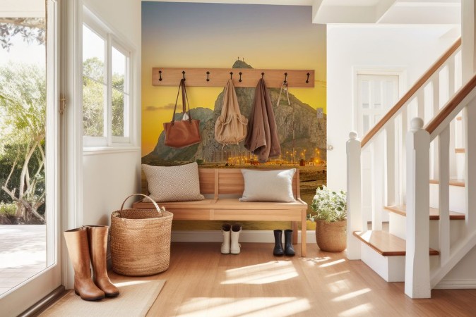 Obrázek View on Gibraltar rock at sunset from beach in La Linea de la Concepcion Andalusia Spain