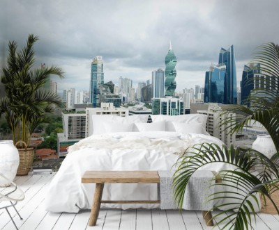 Image de PANAMA CITY-PANAMA-DEC 8 2016 View of the modern skyline of Panama City with all its high rise towers in the heart of downtown