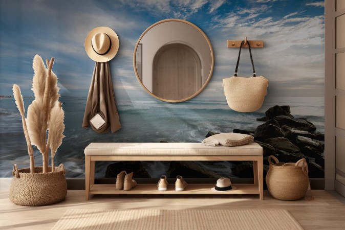 Picture of Rocky beach before sunset