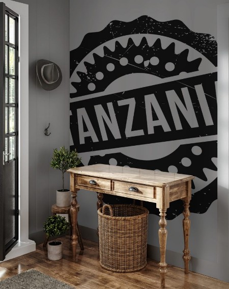 Afbeeldingen van Tanzania stamp rubber grunge