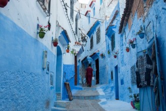 Bild von Chefchaouen city buildings