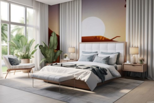 Afbeeldingen van Avion de chasse - Coucher de soleil