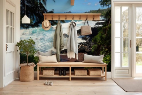 Poza cu Kaihalulu red sand beach Maui Hawaii